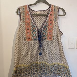 House of Harlow Quilted Floral Top